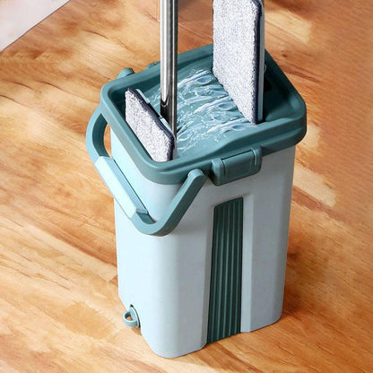 Ensemble Balai Plat et Seau Nettoyage Efficace et Pratique pour Vos Sols