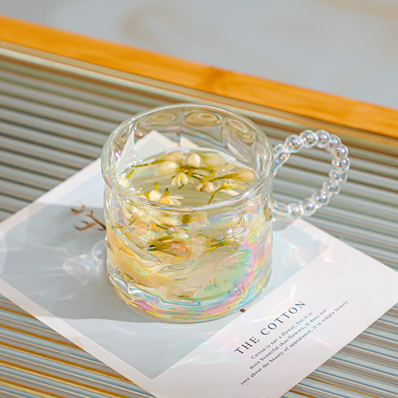 Tasse à café design moderne en verre transparent