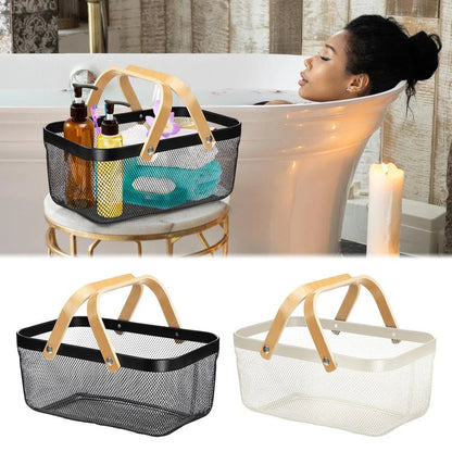 Panier en Fil d’Acier avec Poignées 🧺 Rangement Pratique