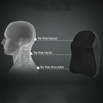 Ergonomique Appui-Tête pour Voiture - Mousse Mémoire Premium & Design Élégant Noir