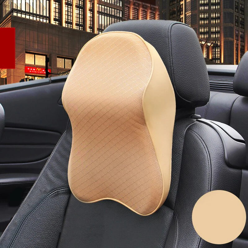 Ergonomique Appui-Tête pour Voiture - Mousse Mémoire Premium & Design Élégant Noir