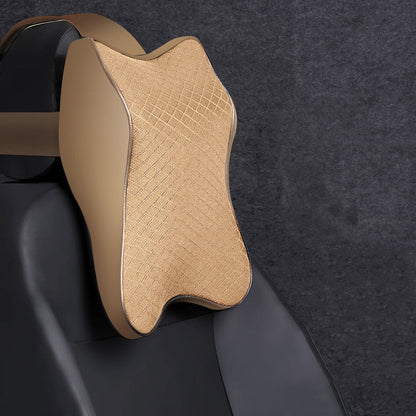 Ergonomique Appui-Tête pour Voiture - Mousse Mémoire Premium & Design Élégant Noir