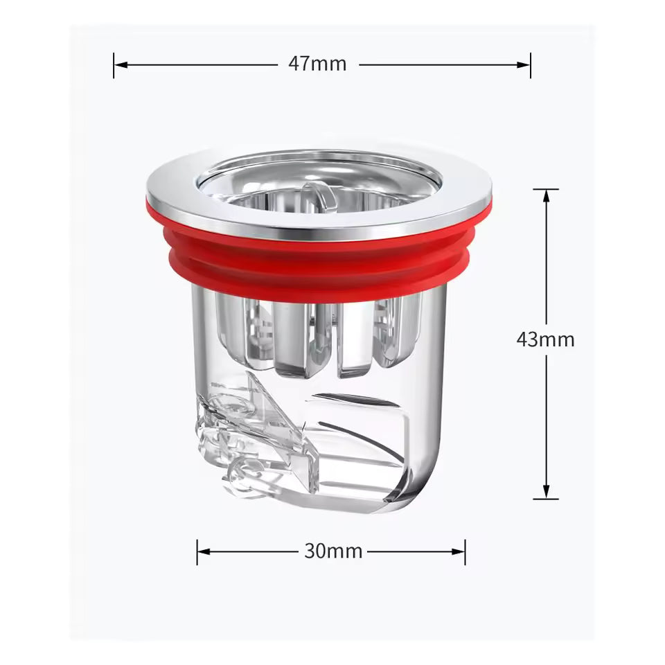 5 Bouchon Vidange Silicone Anti-Odeur & Anti-Insectes