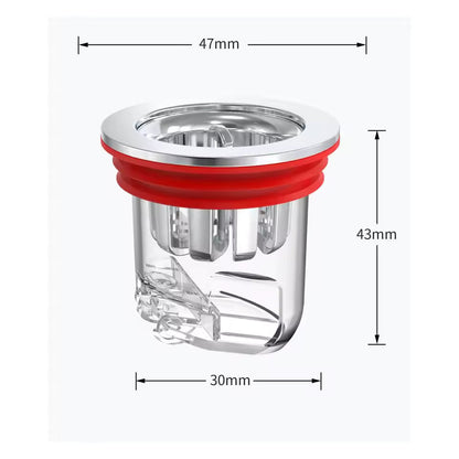 5 Bouchon Vidange Silicone Anti-Odeur & Anti-Insectes