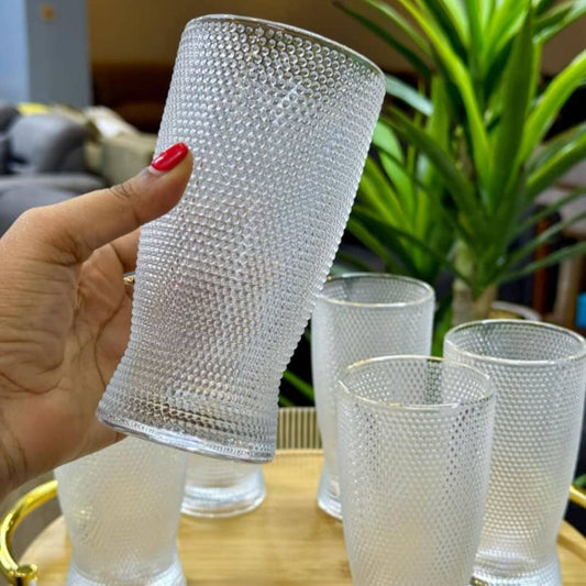 6 Verres Transparents – Élégance Intemporelle et Simplicité Moderne