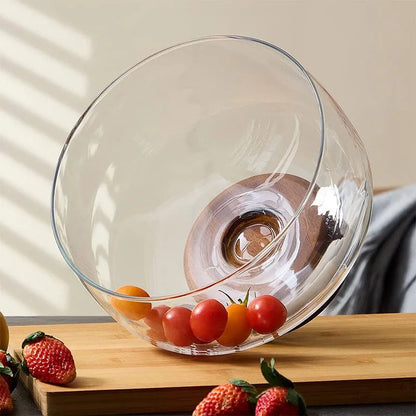 Bol de Service Élégant à Pied pour Fruits, Salades & Desserts