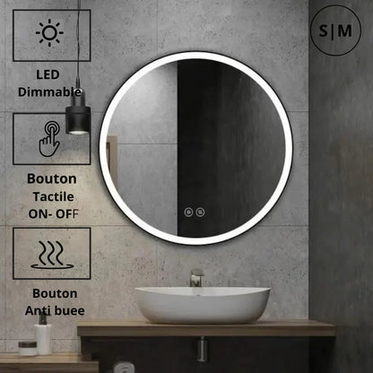 Élégance et Innovation : Le Miroir LED Qui Transforme Votre Salle de Bain.
