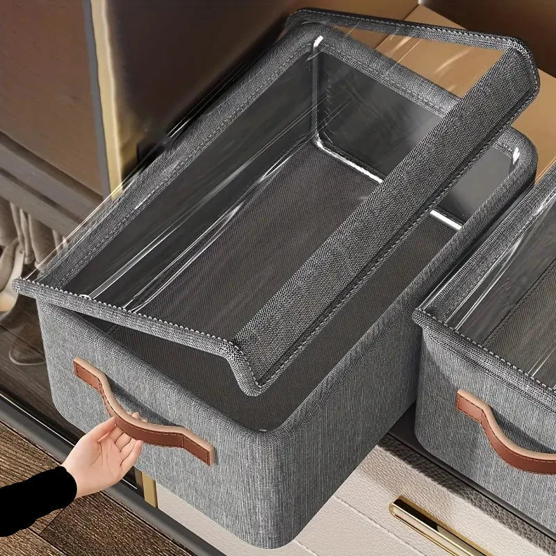 5 Boîte 🧺 de Rangement Vêtements avec Couvercle – Gain de Place🧥