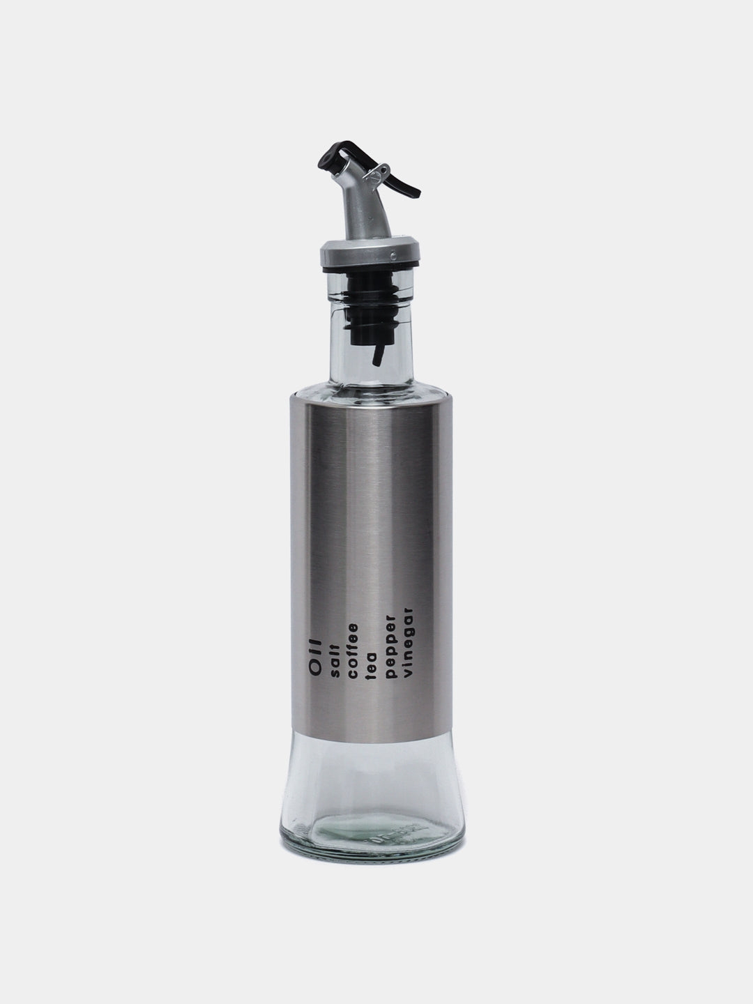 Bouteille Distributeur d’Huile 300 ml en Verre et Inox