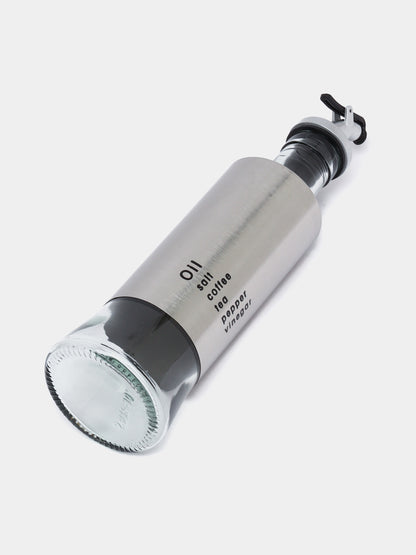 Bouteille Distributeur d’Huile 300 ml en Verre et Inox