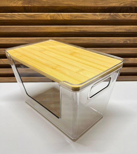 Panier Organisateur Empilable en Acrylique Transparent