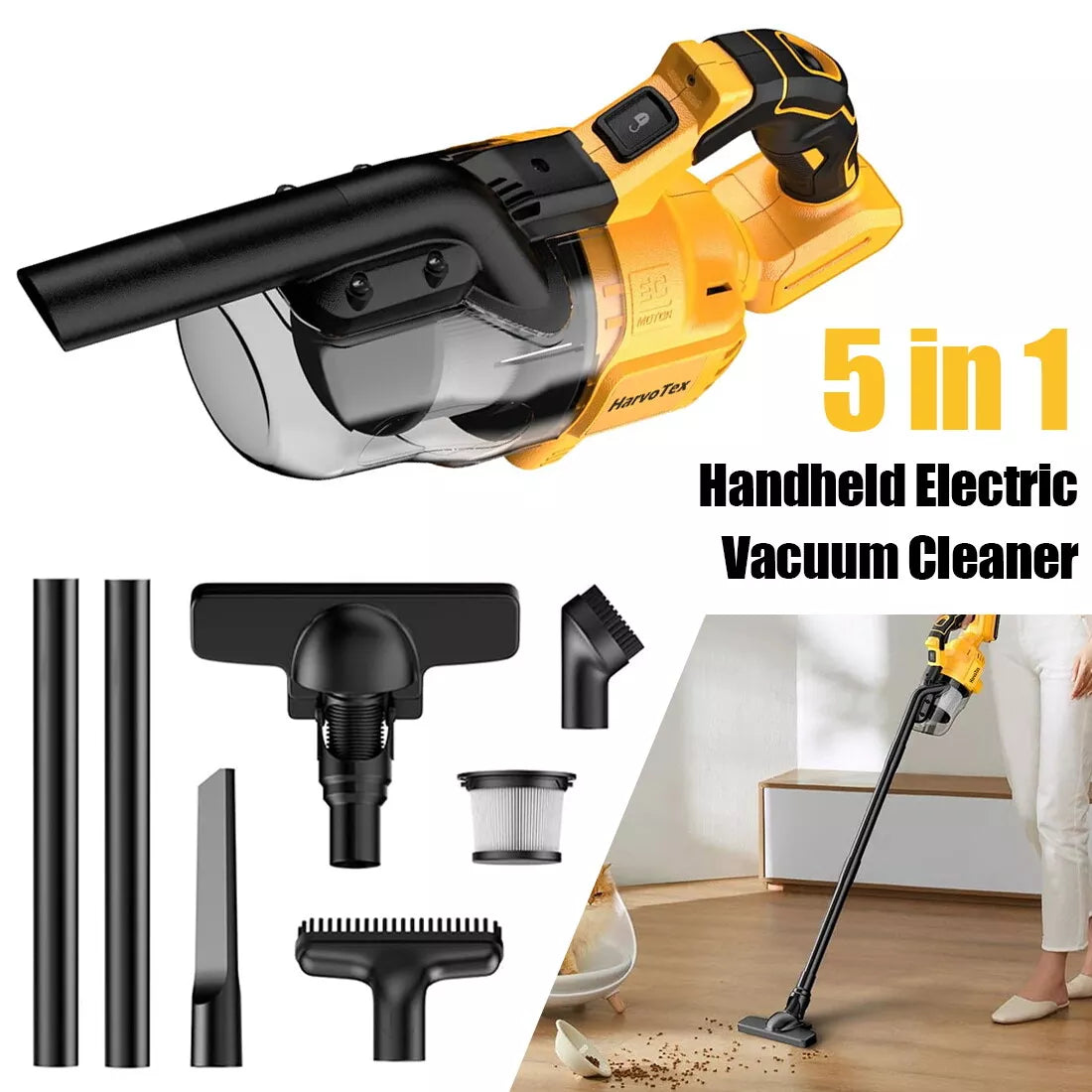 Aspirateur à Main Sans Fil 20V – Puissance et Liberté Totale