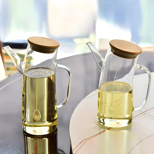 distributeur d’huile en verre 