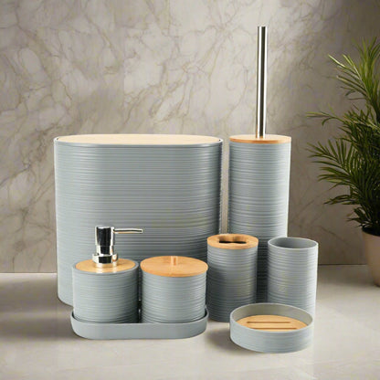 ModerneMall-Set Salle de Bain Bambou Luxe