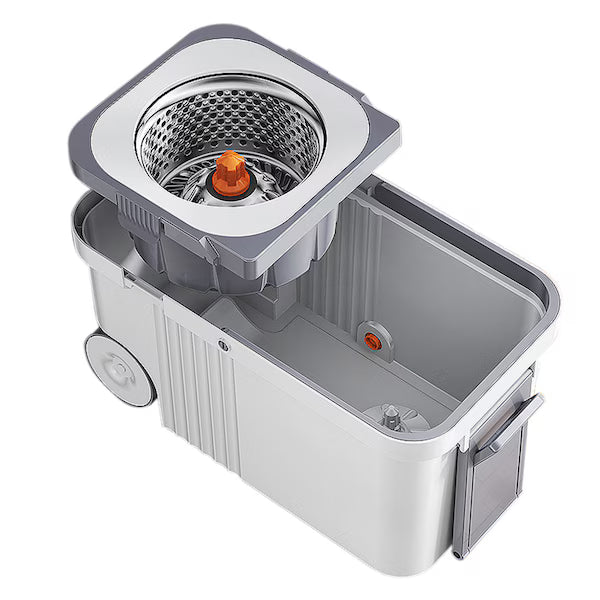 Balai essoreur ménager avec seau amovible et système de nettoyage mains libres