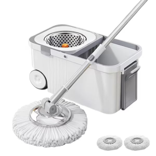 Balai essoreur ménager avec seau amovible et système de nettoyage mains libres