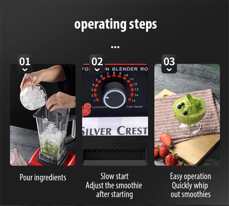 Blender Professionnel Puissant 1000W