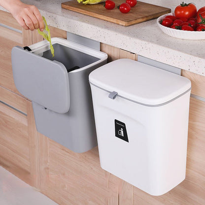 Poubelle Murale Compacte et Écologique pour Cuisine et Salle de Bain