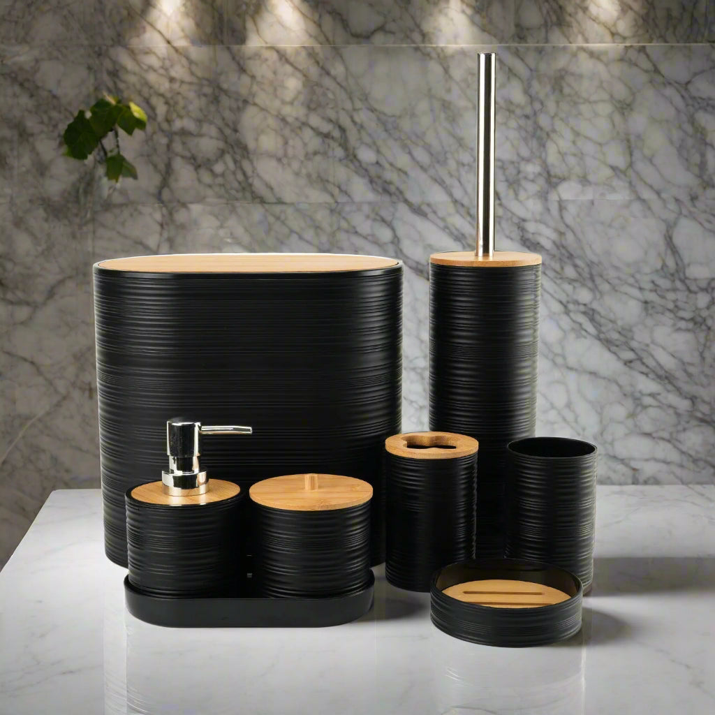 ModerneMall-Set Salle de Bain Bambou Luxe