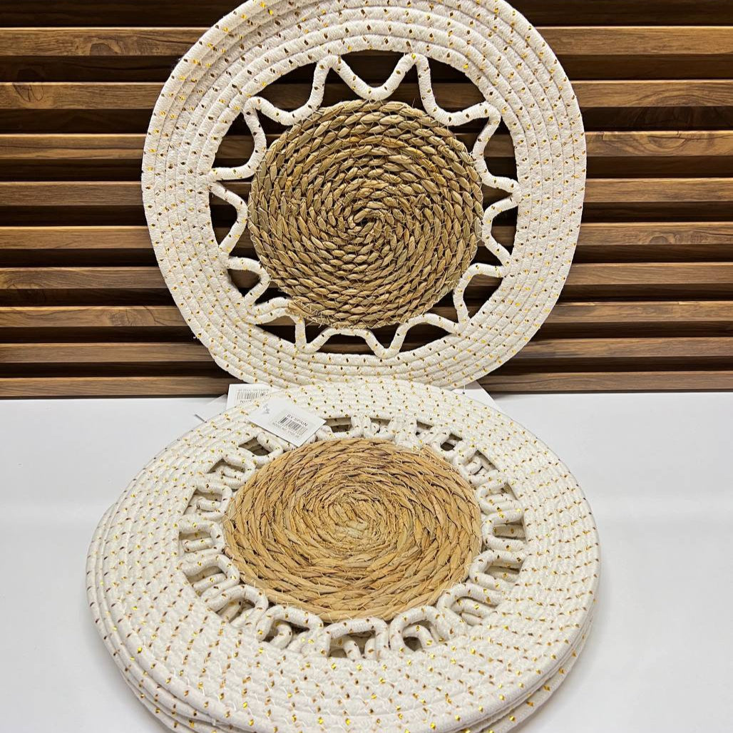 Table Ronds en Chanvre & Coton – Style Bohème Chic