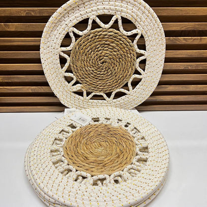 Table Ronds en Chanvre & Coton – Style Bohème Chic