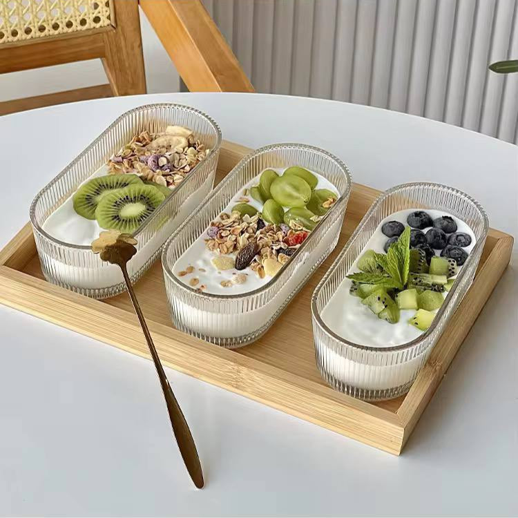 3 Organisateur transparent en verre –  cuisine moderne