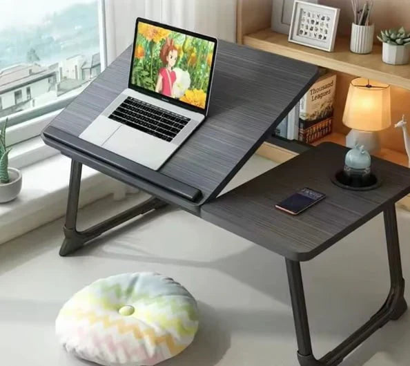 Bureau Portable pour Ordinateur - Table de Lit Ajustable et Multi-Usage