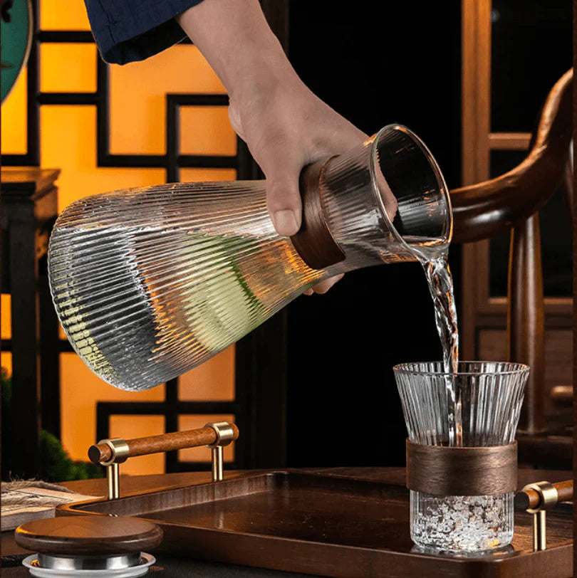 Ensemble Fraîcheur Cristal – Carafe + 4 Verres