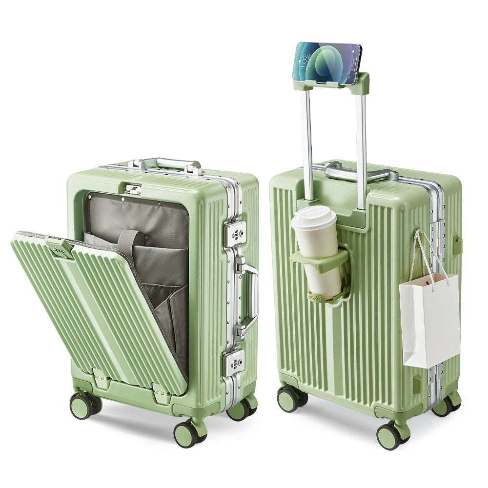 Valise Rigide Intégrale en Aluminium – Élégance, Sécurité et Résistance