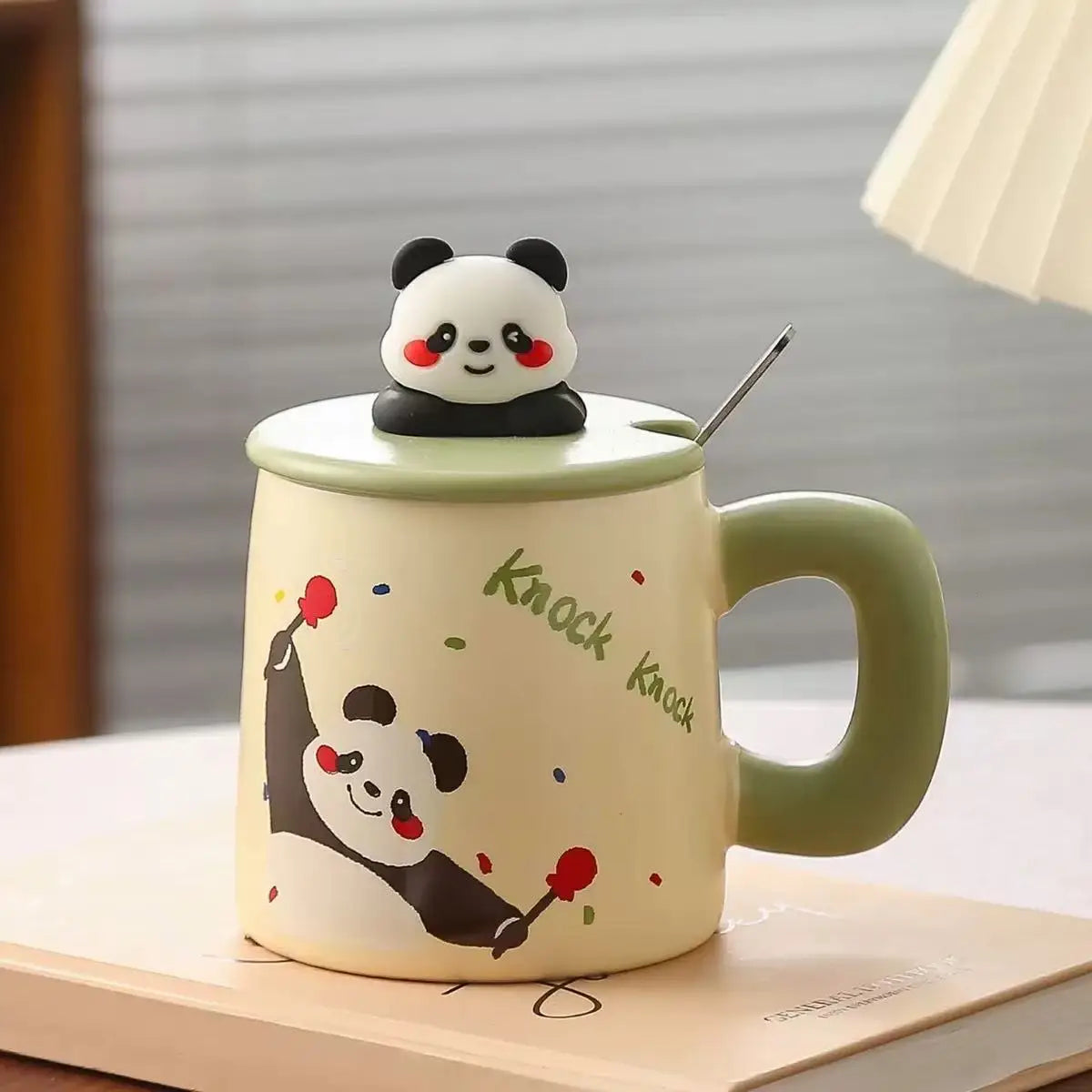 Tasse en Céramique Panda – Avec Couvercle