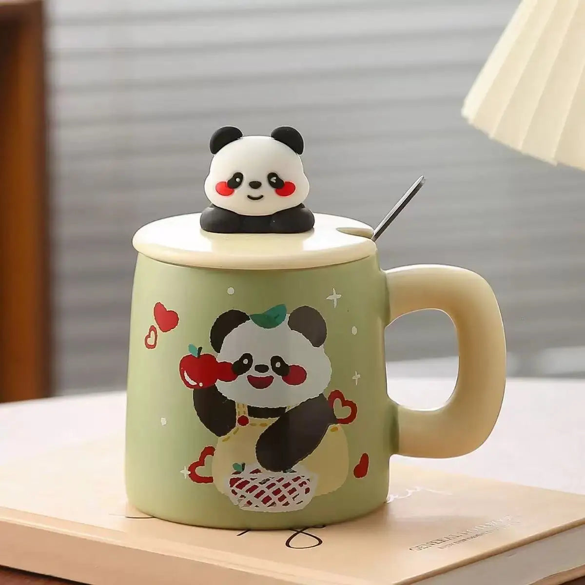Tasse en Céramique Panda – Avec Couvercle